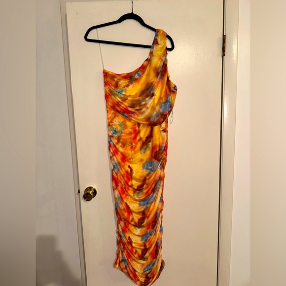 Fashion Nova Bianka tie dye midi dress - Picture 1 of 2